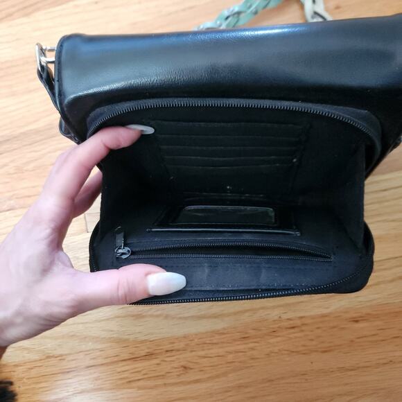 Custom Vintage Nine West Handbag Upcycled With Native American Aqua Stone - Picture 5 of 7